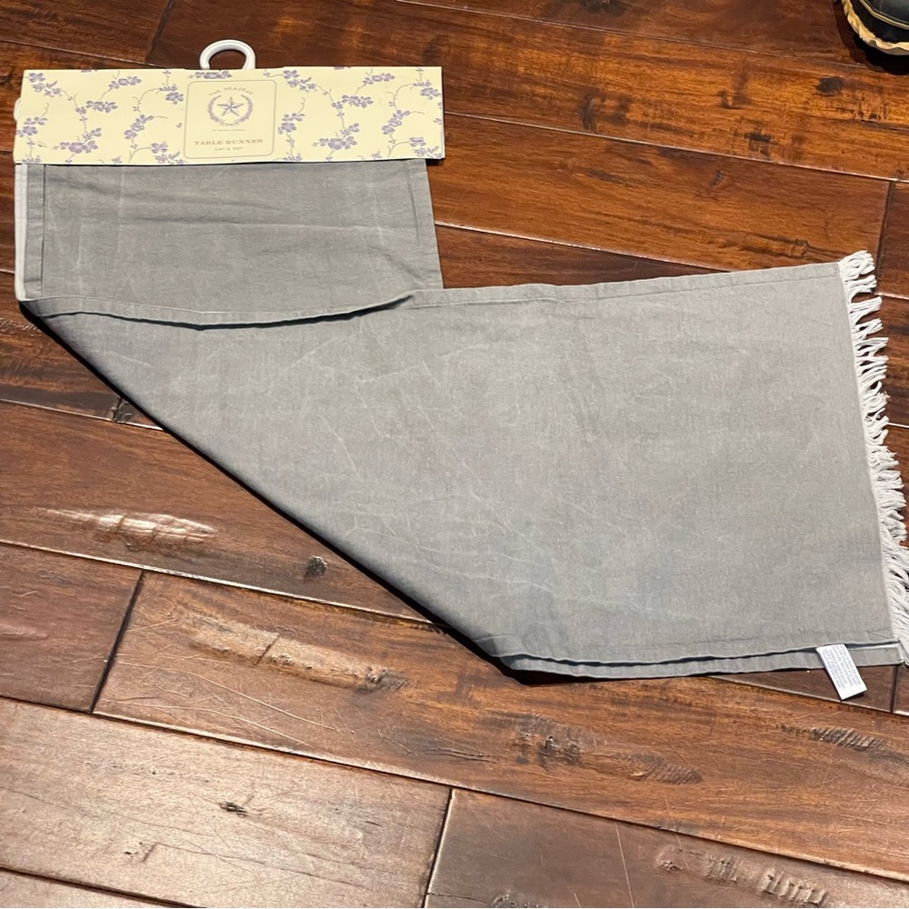 Rachel Ashwell The Prairie Gray Table Runner